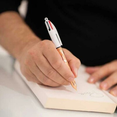 Stylo bille Tournaire x BIC 4 couleurs Orlinski en bronze