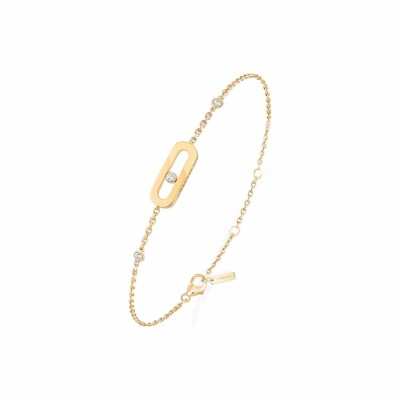 Messika Move Uno bracelet, yellow gold, diamonds