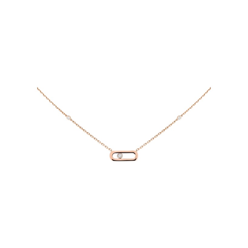 Collier Messika Move Uno Or en or rose et diamants