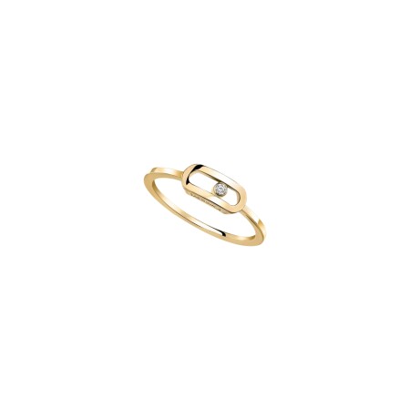 Messika Move Uno ring, yellow gold, diamond