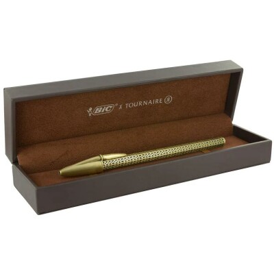 Stylo bille Tournaire x BIC Cristal Alchimie en bronze