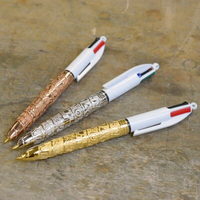 Stylo bille Tournaire x BIC 4 couleurs 50 Ans en bronze