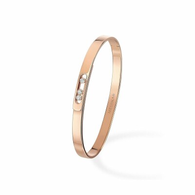 Bracelet bangle Messika Move Noa PM en or rose et diamants