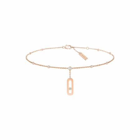 Messika Move Uno ankle bracelet, rose gold, diamonds