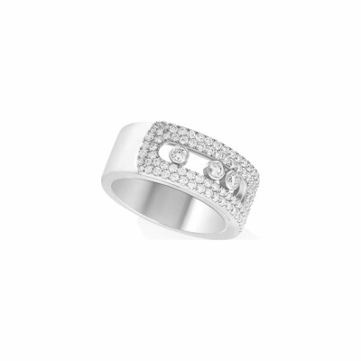 Bague Messika Move Noa en or blanc et diamants