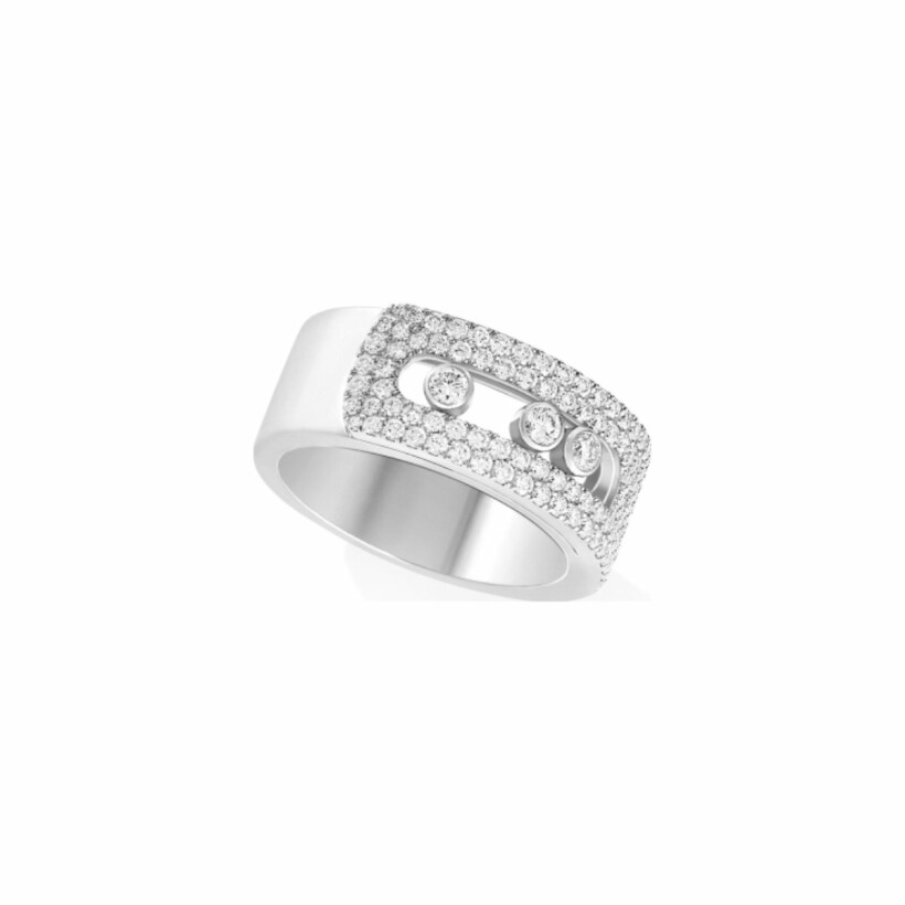 Messika Pavé GM ring, white gold, diamonds