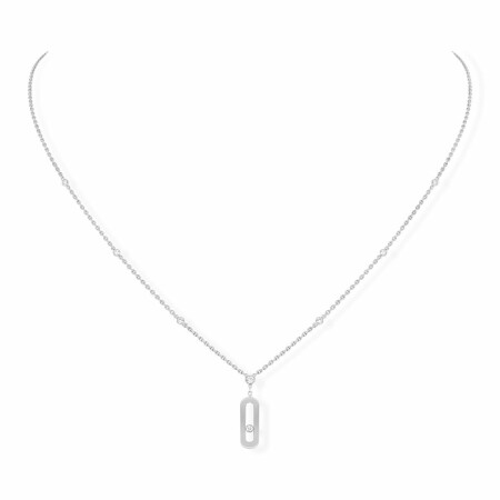 Messika Move Classique necklace, white gold, diamonds