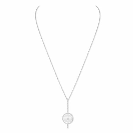 Collier Messika Lucky Move Arrow en or blanc et diamants