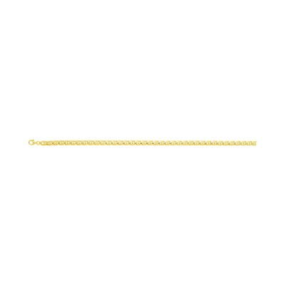 Bracelet chaîne maille marine bâton en plaqué or