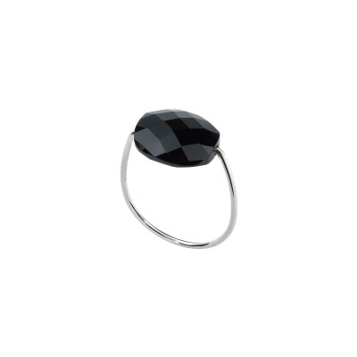 Bague Morganne Bello Friandise en or blanc et onyx