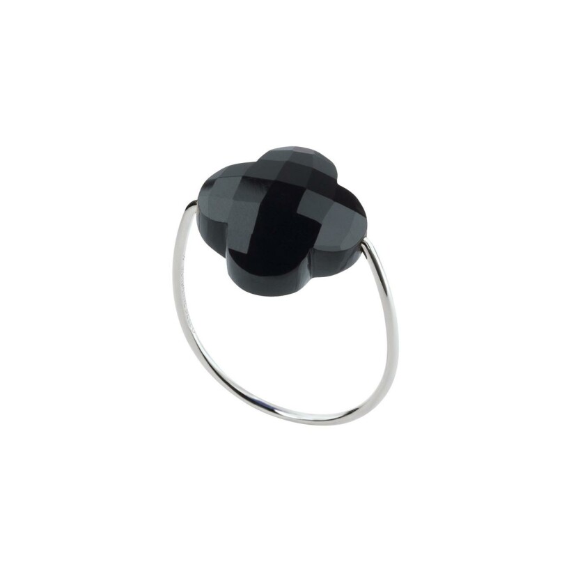 Bague Morganne Bello Friandise en or blanc et onyx