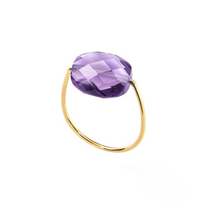 Bague Morganne Bello Friandise en or jaune et amethyste