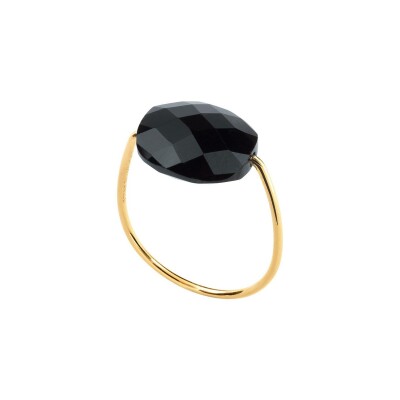 Bague Morganne Bello Friandise en or jaune et onyx