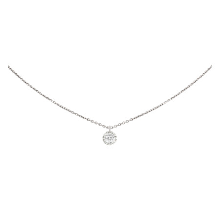 Collier Filles en or Miroir en or blanc et diamant