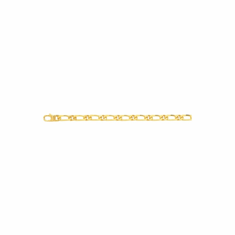 Bracelet Figaro en plaqué or jaune