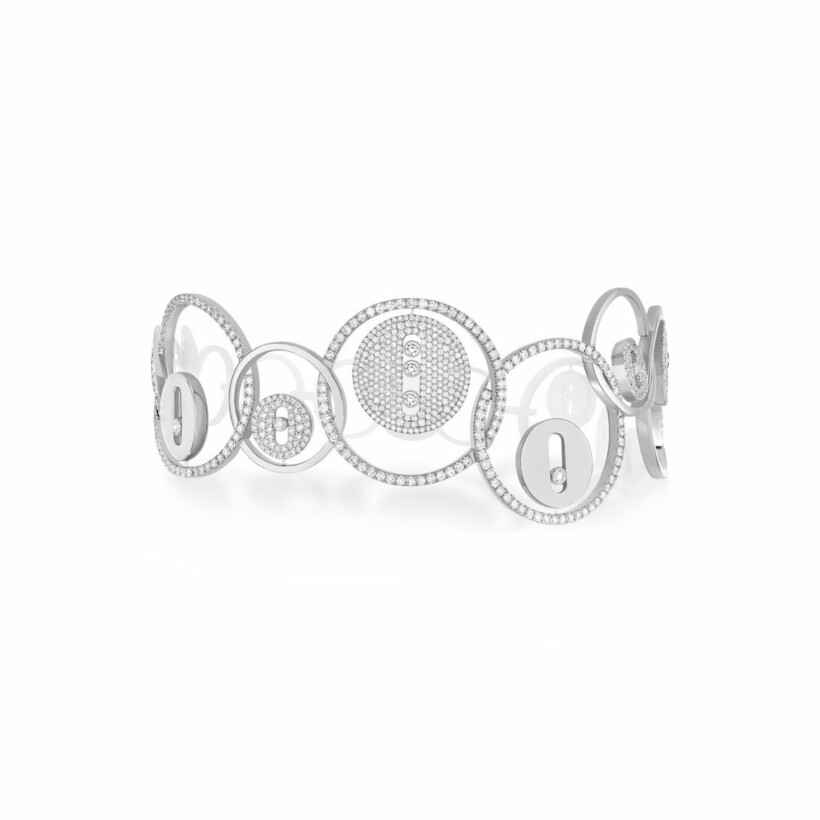 Messika Lucky Move bracelet, white gold and diamonds