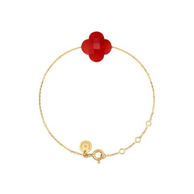 Bracelet Morganne Bello Friandise en or jaune et cornaline