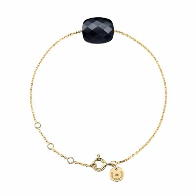 Bracelet Morganne Bello Friandise en or jaune et onyx