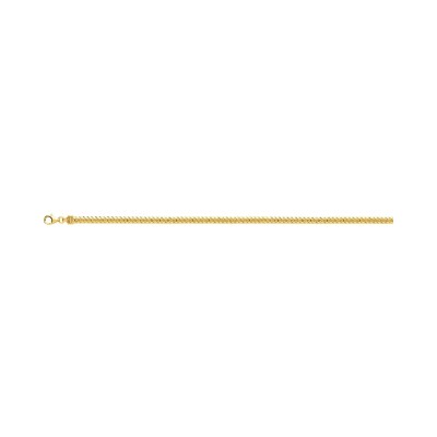 Collier chaîne maille anglaise en plaqué or