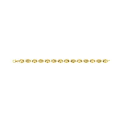 Collier maille grain-café en plaqué or