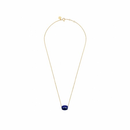 Collier Morganne Bello Friandise Coussin en or jaune et lapis lazuli