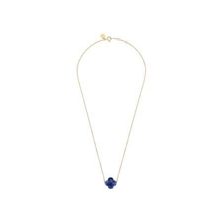 Collier Morganne Bello Friandise en or jaune et lapis lazuli