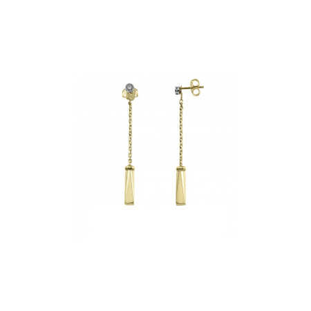 Boucles d'oreilles Chimento en or jaune et diamant