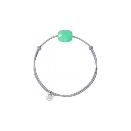 Bracelet Morganne Bello Friandise en argent et chrysoprase menthe