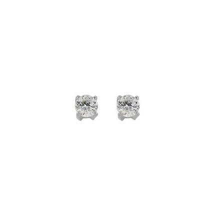 Boucles d'oreilles en or blanc et diamants