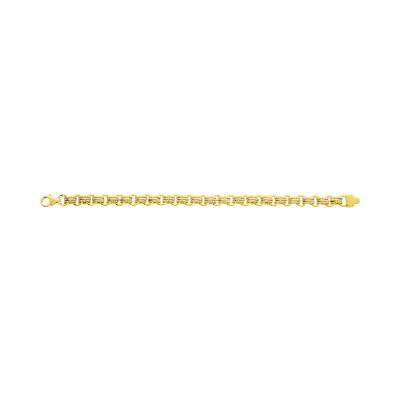Bracelet chaîne maille fantaisie en plaqué or