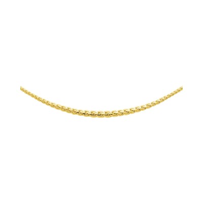 Collier chaîne maille maille S en plaqué or