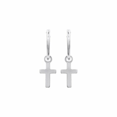 Boucles d'oreilles créoles en argent