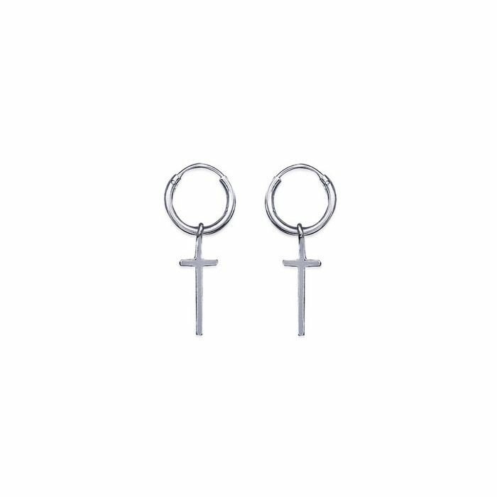 Boucles d'oreilles créoles en argent