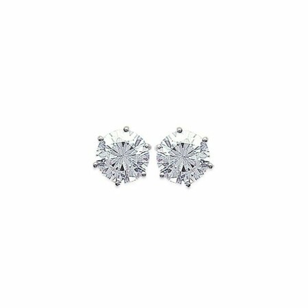 Boucles d'oreilles en argent rhodié et oxydes de zirconium