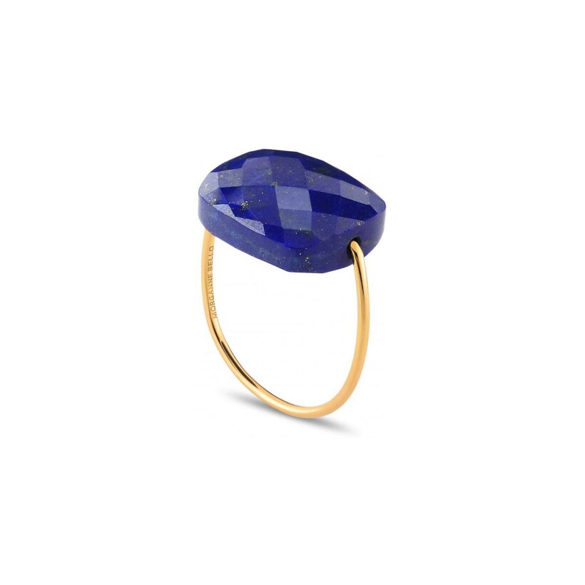 Bague Morganne Bello Friandise en or jaune et lapis lazuli