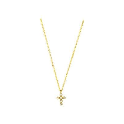 Collier en plaqué or et oxyde de zirconium