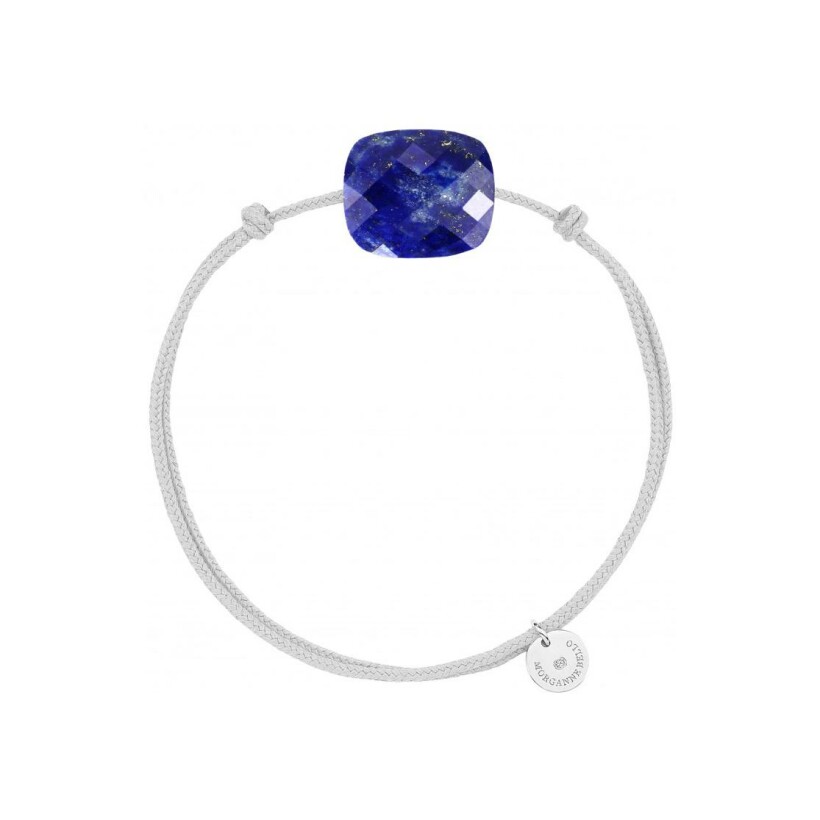 Bracelet Morganne Bello Friandise en argent et lapis lazuli