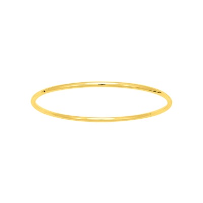 Bracelet Jonc rond 2.5mm en plaqué or