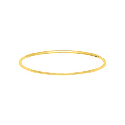 Bracelet Jonc rond 2mm en plaqué or