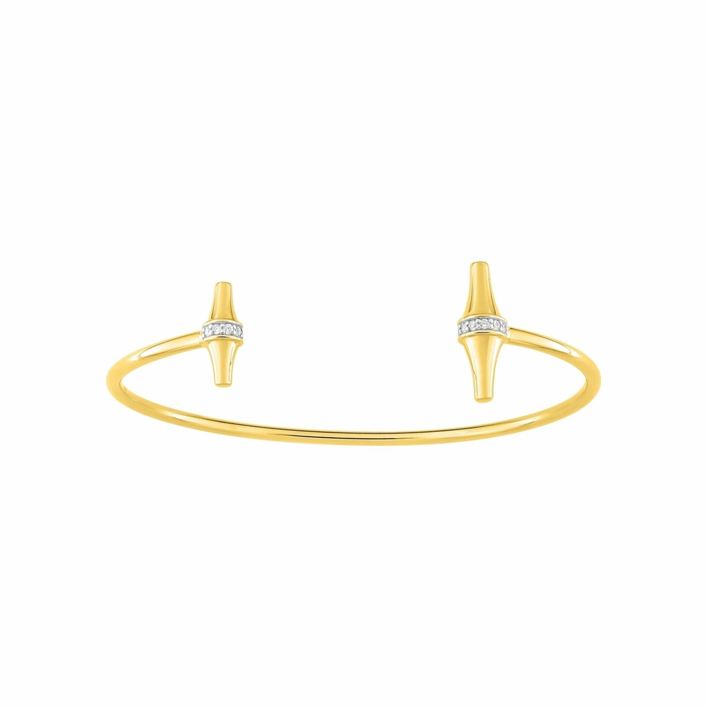 Bracelet Murat en plaqué or jaune et oxydes de zirconium