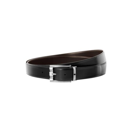 Ceinture Montblanc réversible noir/marron à découper