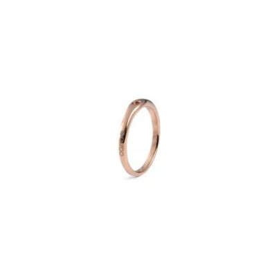 Bague Qudo Fine en métal doré rose, taille 52