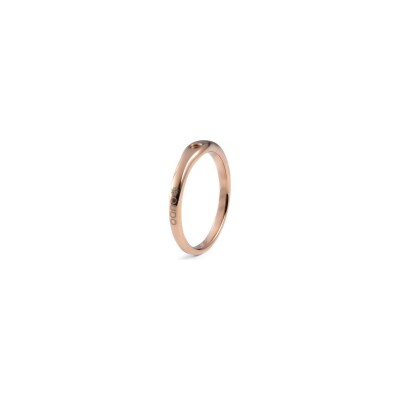 Bague Qudo Fine en métal doré rose, taille 60