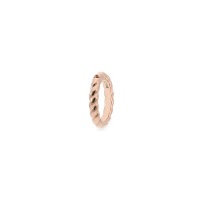 Bague Qudo Lana en métal doré rose, taille 62