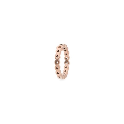 Bague Qudo Melara en métal doré rose, taille 56