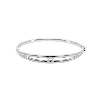 Bracelet bangle Qudo Roma en acier