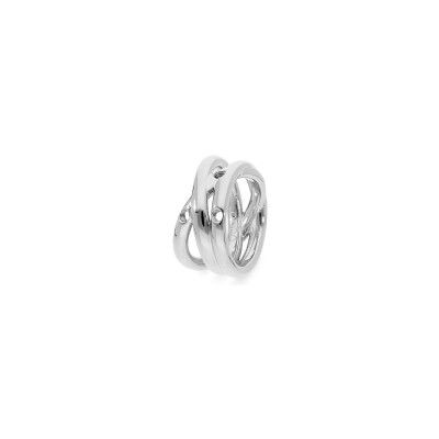 Bague Qudo San Marino en acier, taille 58