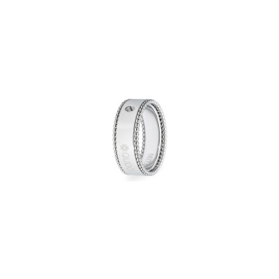 Bague Qudo Punto en acier, taille 54