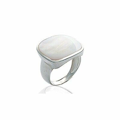 Bague en argent et nacre