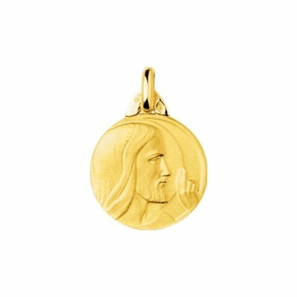 Médaille de baptême Christ en or jaune